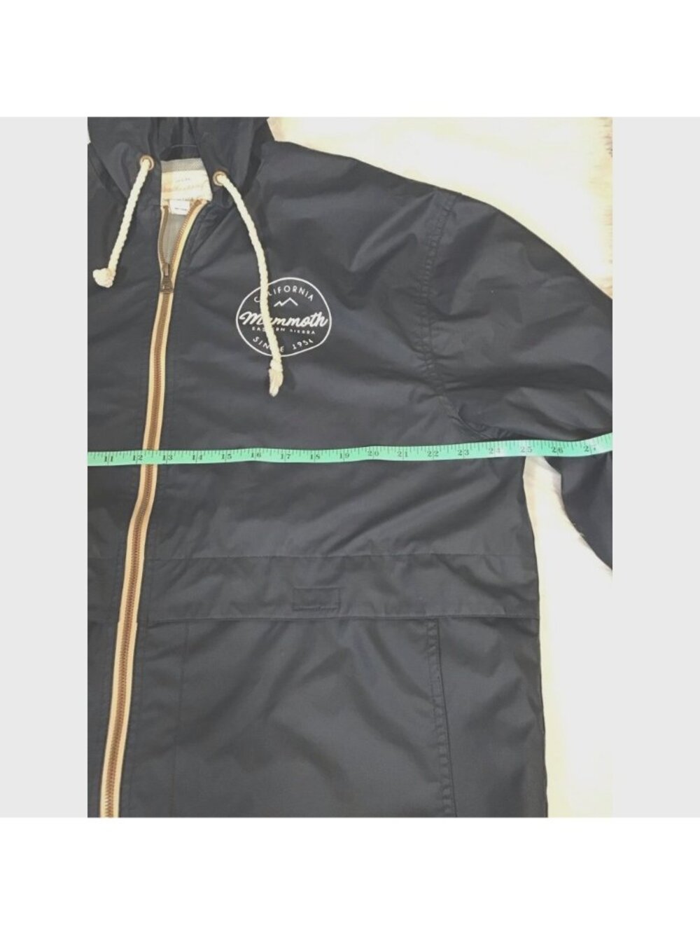 Weatherproof Mens Windbreaker Jacket XL Navy Blue Pockets Lightweight Solid - Picture 2 of 6